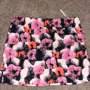 Jcrew floral mini skirt
